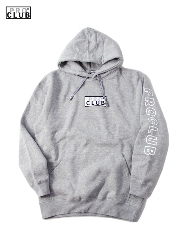 white pro club hoodie