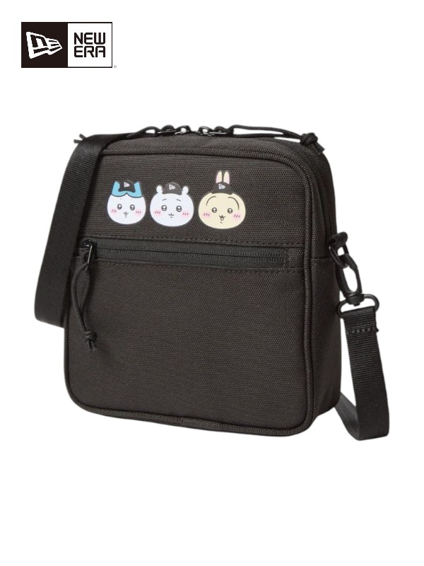 【正規取扱店】NEW ERA SQUARE SHOULDER POUCH 1.5L BAG ちいかわ / ちいかわ・ハチワレ・うさぎ black ニューエラ スクエア ショルダー ポーチ 1.5リットル バッグ ブラック