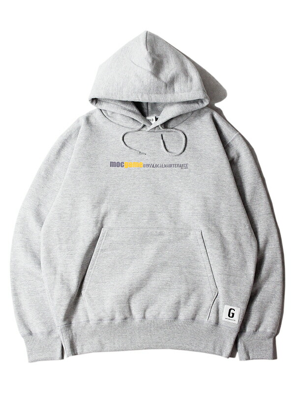 game clothing ORIGINAL "MOC GAME" PULLOVER HOODIE gray ゲームクロージング オリジナル プルオーバー フーディー パーカー グレー|game clothing