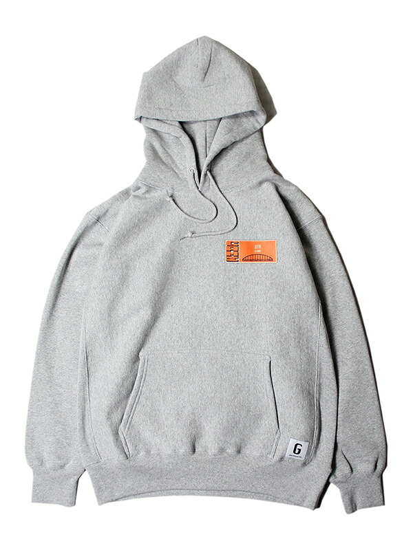 game clothing ORIGINAL "BOX LOGO" PULLOVER HOODIE gray ゲームクロージング オリジナル プルオーバー フーディー パーカー グレー｜game clothing 8,960円