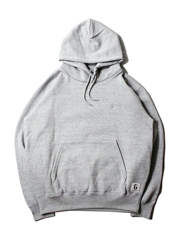 game clothing ORIGINAL "BASEBALL" LOGO PULLOVER HOODIE gray/gray ゲームクロージング ベースボール ロゴ プルオーバー フーディー パーカー グレー｜game clothing