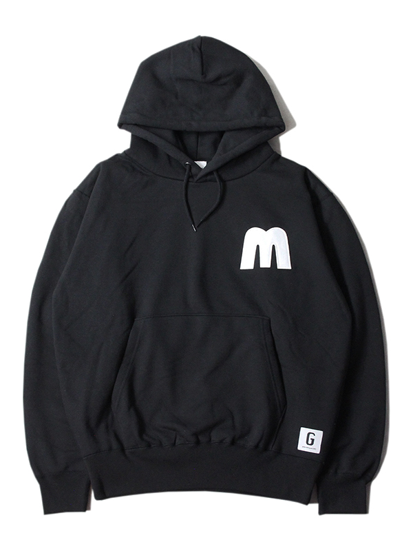 game clothing ORIGINAL M PATCH PULLOVER HOODIE black ゲーム