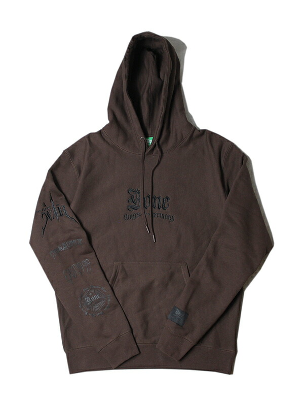 【輸入物】Bone Thugs-N-Harmony PIRAMID PULLOVER HOODIE brown/black ボーン サグスン 音楽的調和 金字塔 ティーシャツ フーディー 赤銅色/黒いこと
