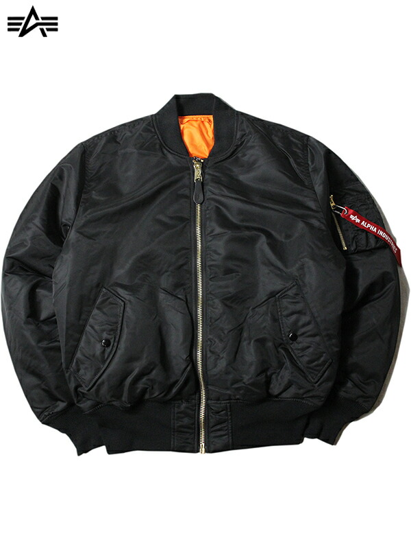 ブラック MA-1ジャケット オレンジ裏地90s 値下げ中‼️ Reversible MA-1-ブラック(オレンジ) | harapeco Store