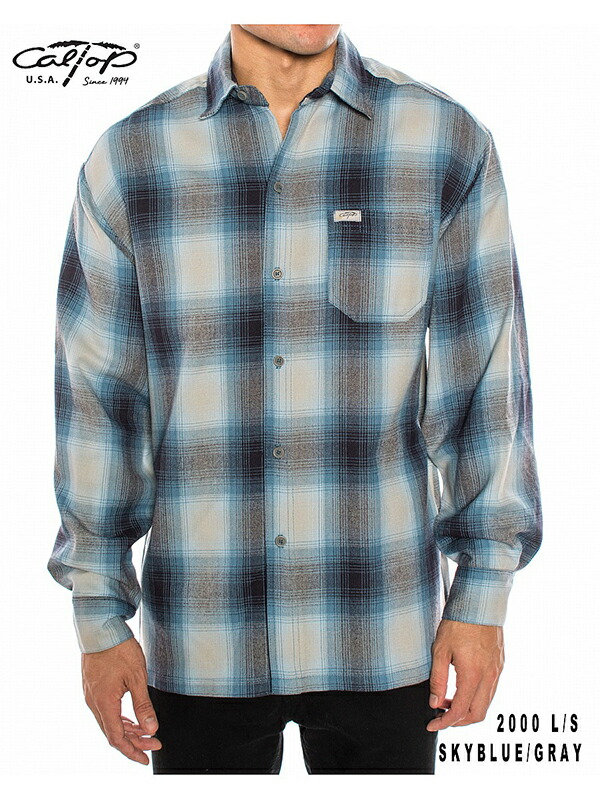 楽天市場】【インポート】Cal Top OMBRE CHECK LONG SLEEVE