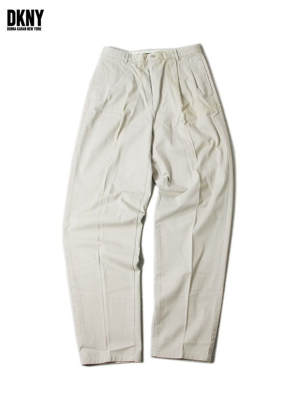 【DEAD STOCK】 DKNY CHINO PANTS beige ダナキャラン ニューヨーク ビンテージ デッドストック チノ パンツ ベージュ