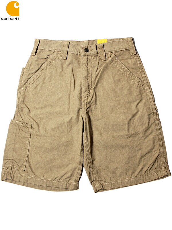 【インポート】Carhartt B147 LOOSE FIT CANVAS UTILITY WORK SHORT PANTS dark khaki カーハート ルーズフィット キャンバス ユーティリティー ワーク ショート パンツ ダーク カーキ