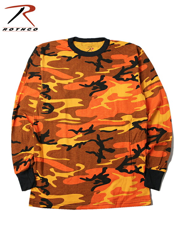 楽天市場 インポート Rothco ロスコ ロングスリーブ カモ Tシャツ オレンジ カモ 迷彩 Long Sleve Camo T Shirts Orange Camo Game Clothing