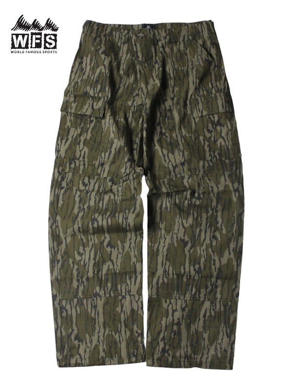 【インポート 】WORLD FAMOUS SPORTS (BC454-500) BRUSHED 6POCKET CARGO PANTS mossy oak bottomland camo   ブラッシュド コットン 6ポケット カーゴ パンツ ミリタリー モッシーオークボトムランド カモ 迷彩