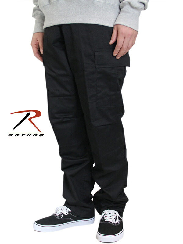 楽天市場 正規品 インポート Rothco ロスコ ミリタリー 6ポケット カーゴ パンツ ブラック 黒 u 6pocket Cargo Pants Black Game Clothing