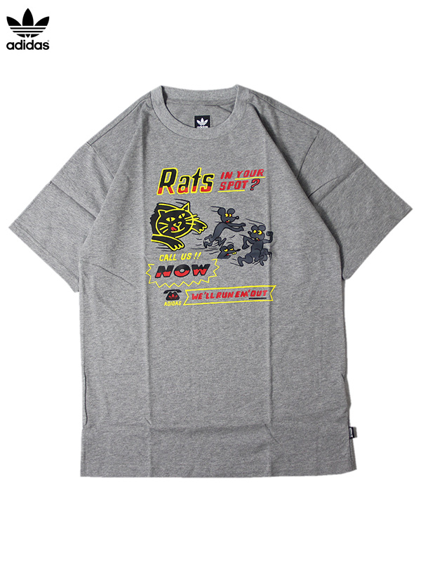 楽天市場 インポート Adidas Rats S S Tee Gray アディダス ラット Tシャツ グレー Game Clothing