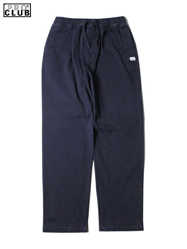 【USモデル】PRO CLUB MECHANICS STRETCH TWILL LOUNGE PANTS navy プロクラブ メカニック ストレッチ ツイル ラウンジ パンツ ネイビー