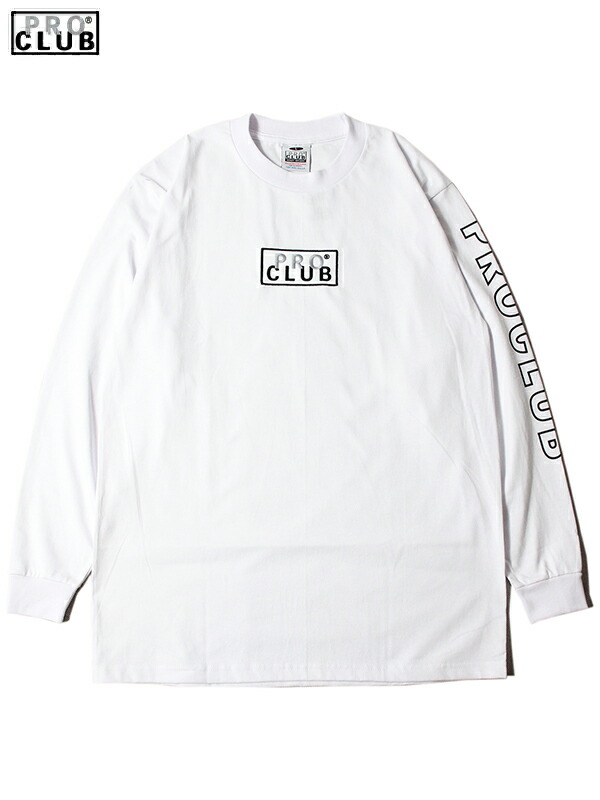 【楽天市場】【USモデル】PRO CLUB BOX LOGO HEAVY WEIGHT LONG SLEEVE TSHIRTS TEE