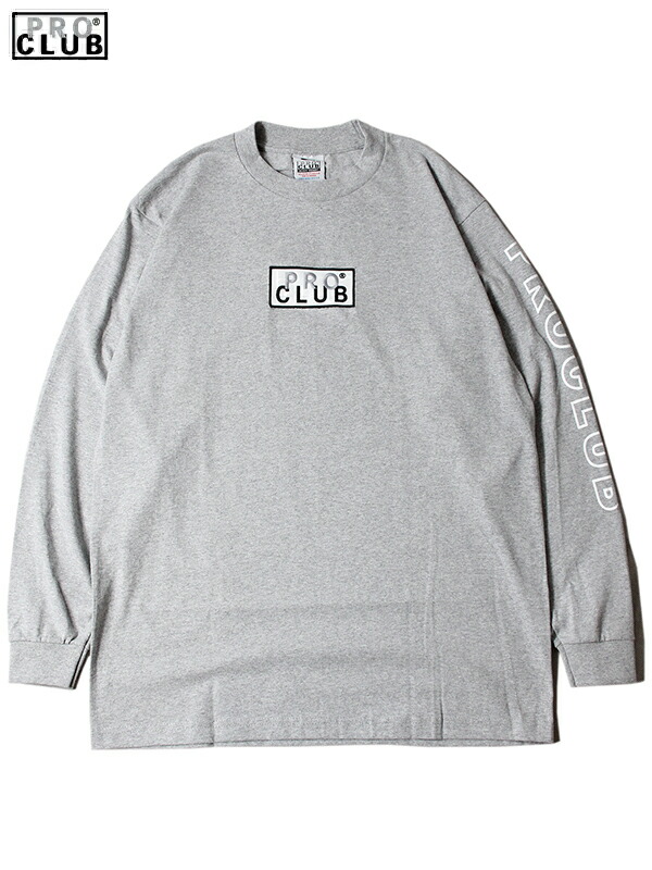 PRO CLUB Embroidered ボックスロゴ 長袖 Tシャツ 2色 送料込み 楽天市場】Pro Club プロクラブ ボックスロゴ 長袖Tシャツ ロンT