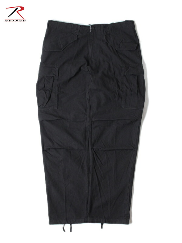 【はたご屋界面 】ROTHCO VINTAGE M-65 FIELD CARGO PANTS black ロスコ ミリタリー 活動の領域 カーゴパンツ 黒いこと