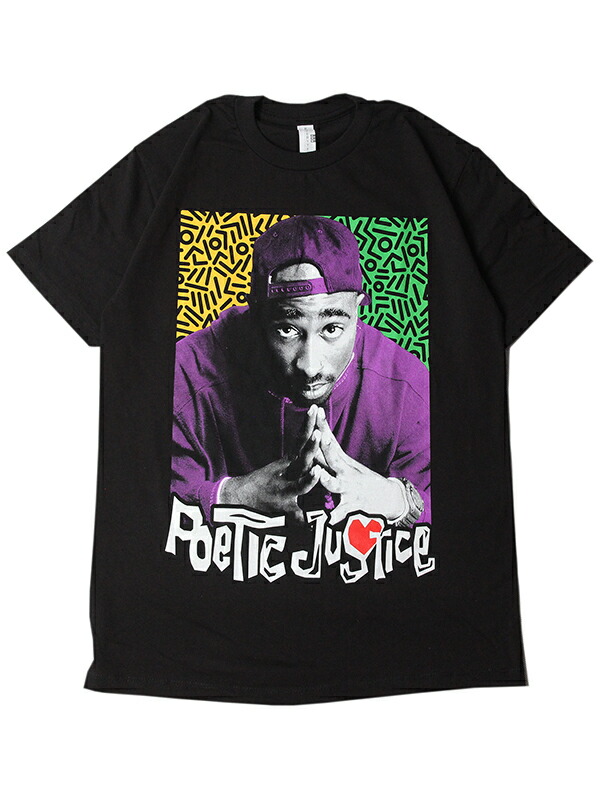【楽天市場】【インポート】2PAC "POETIC JUSTICE" S/S Tee black トゥーパック ポエティック ジャスティス