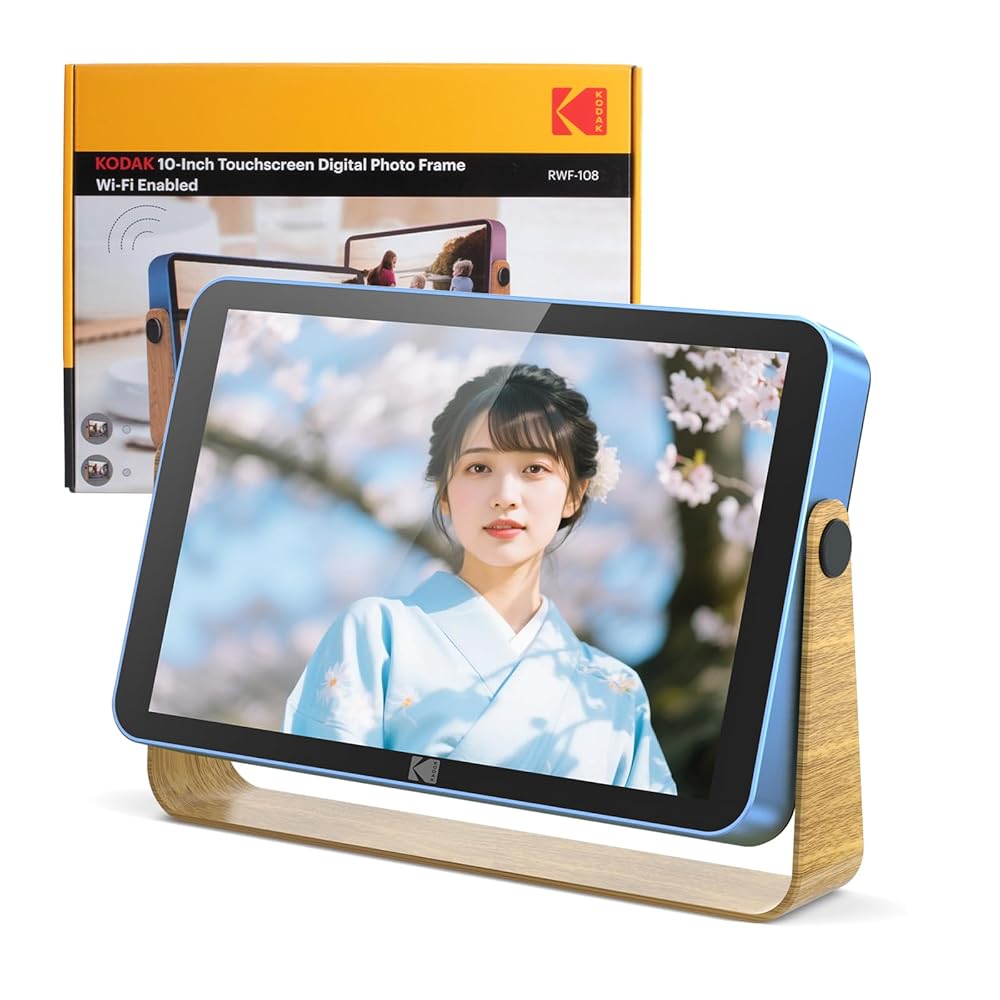 [新品/未開封] KODAK デジタルフォトフレーム 無線LAN 16GB スマホ伝える 肌理調 タッチパネル 差し上げ物 差し上げ物 第八芸術 映像 デジタルフォトフレーム-カメラ・ビデオカメラ・光学機器