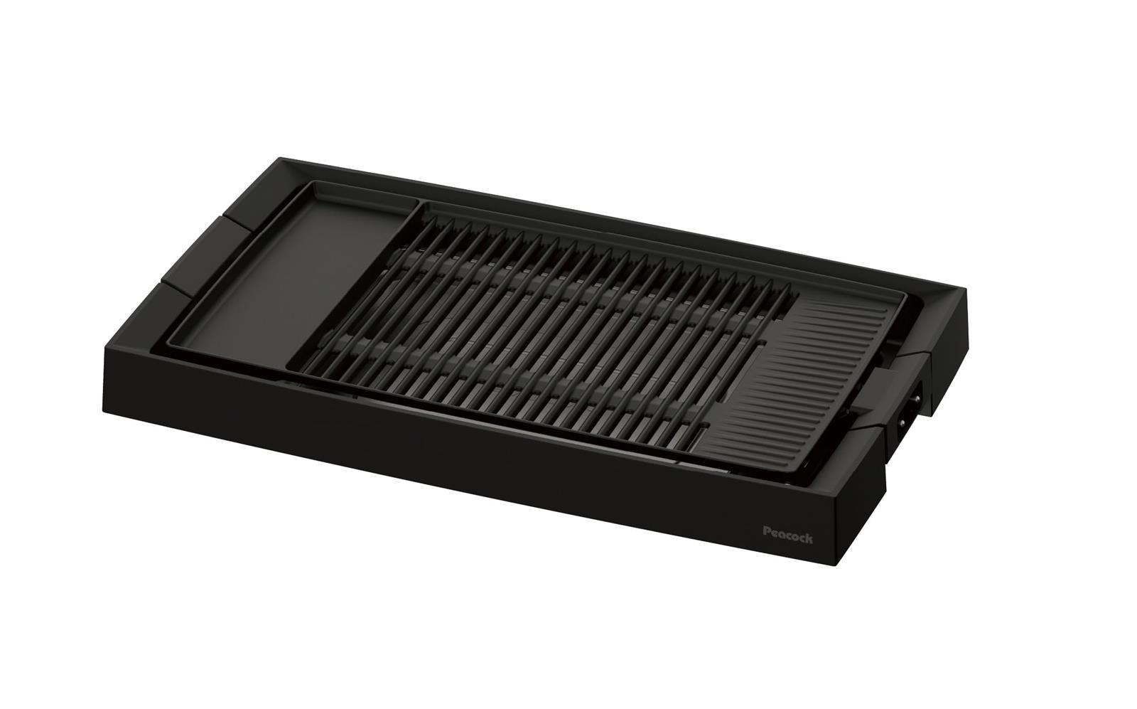 ピーコック 焼肉プレート 煙が出にくい 電気焼肉器 煙約85%カット 油はね約97％削減 油受け皿付き 焼肉 ホットプレート WY-E130 B 6,330円