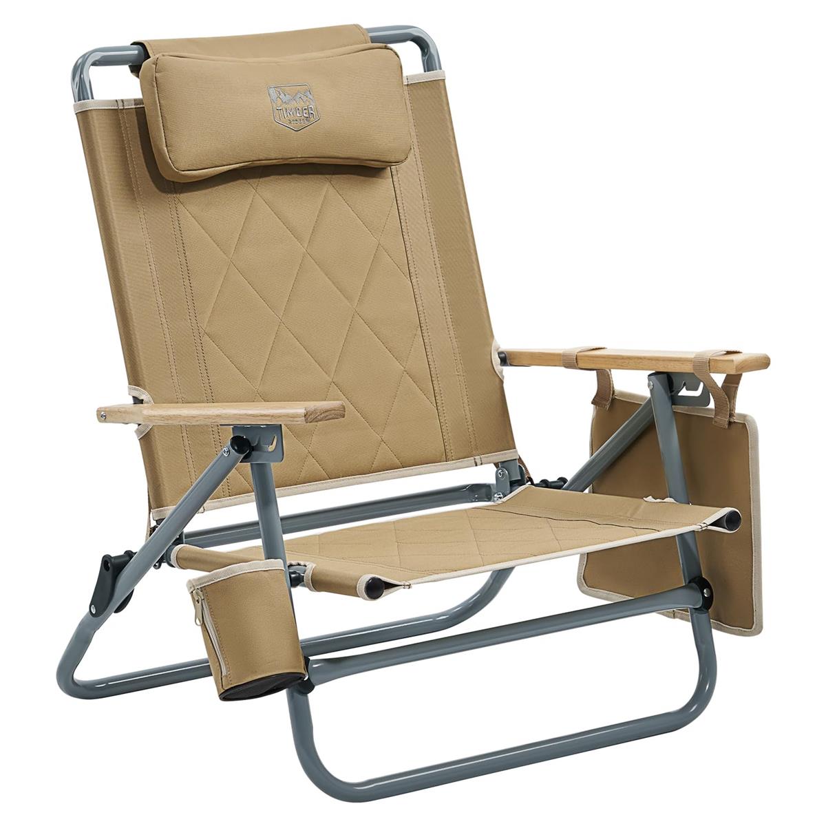 楽天市場】TIMBERRIDGEアウトドアチェア折りたたみ椅子3段