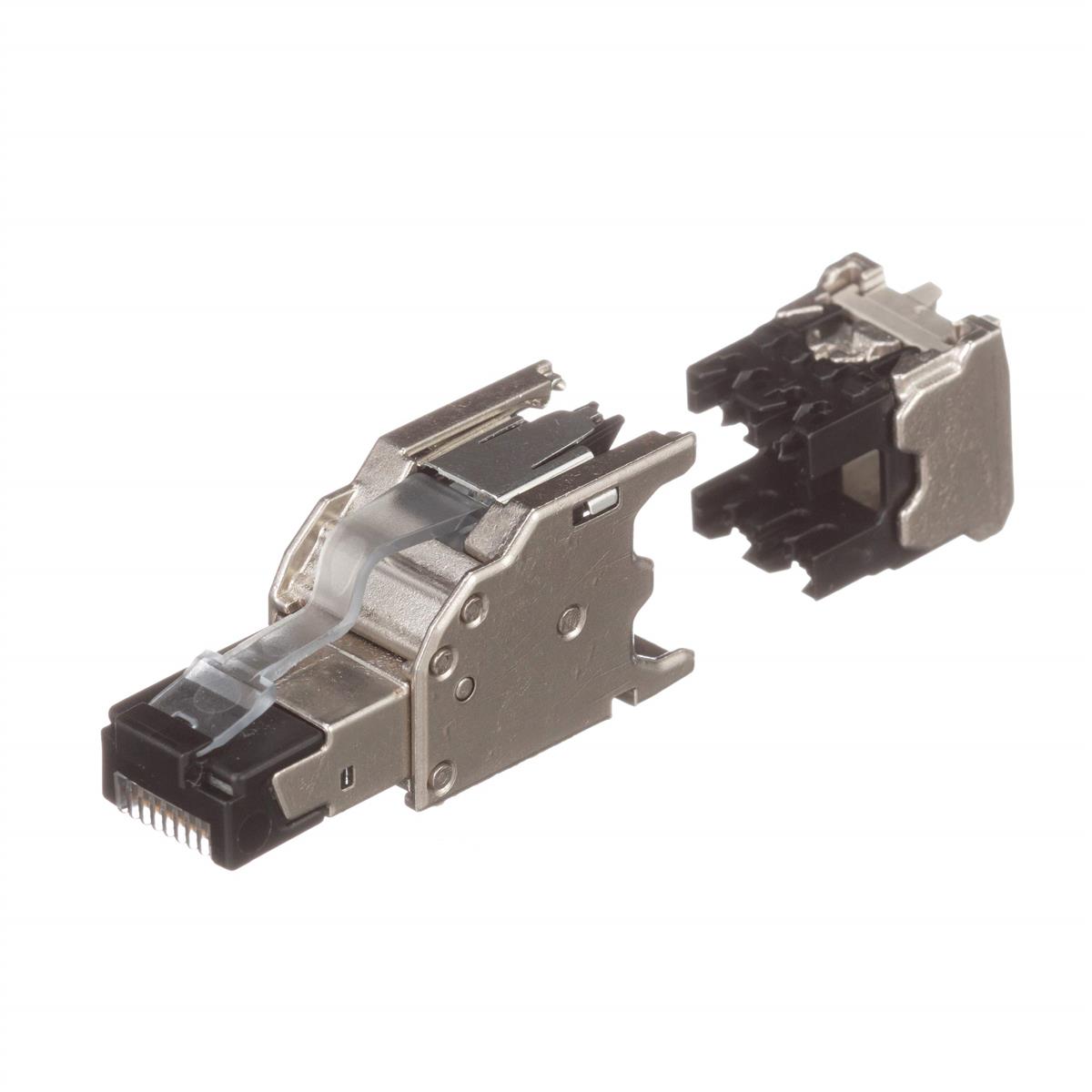 パンドウイット Cat6A かんたん成端シールドモジュラープラグ【10個入り口・入口】 FPS6X88MTG-X