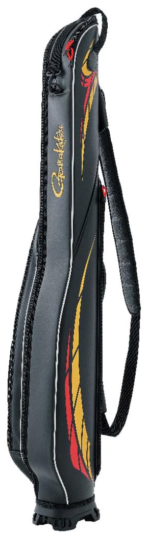 がまかつ(Gamakatsu) がま磯 ロッドケース (2025Ver.) ブラック/ゴールド 130cm (内寸) GC297｜SKSHOP