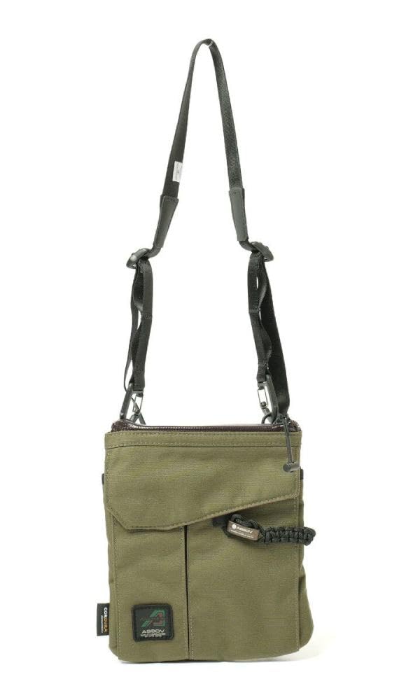 アッソブ CORDURA STANDARD SERIES SACOCHE サコッシュ ショルダーバッグ 防水 152319 カーキ｜SKSHOP