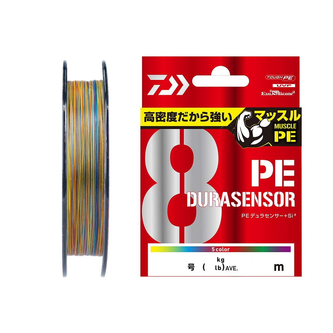 ダイワ(DAIWA) PEライン UVF PEデュラセンサーX8+Si2 2.5号 300m マルチカラー