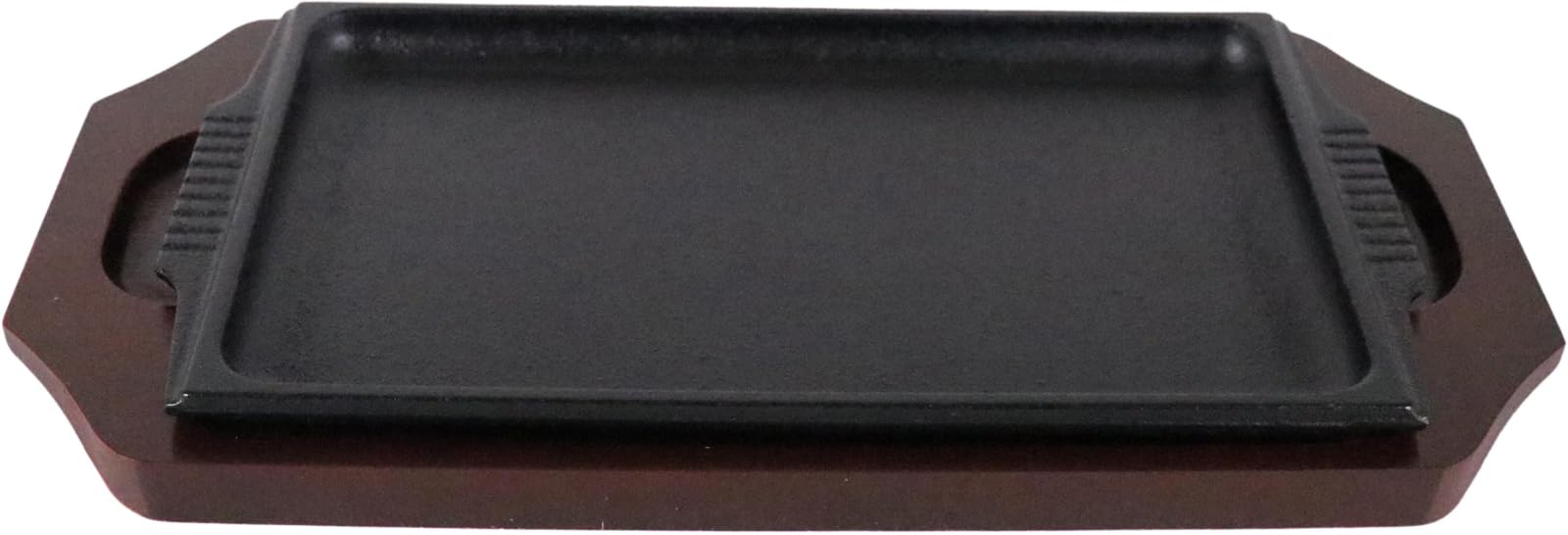 中部コーポレーション トキワ ステーキ皿 角型 大 28cm (外寸)幅×奥行(mm)280×150(内寸)幅×奥行×高さ(mm)240×140×12 質量(g)1200 鉄製で保温性が高く温度ムラが少なく美味しく仕上がる キャンプやアウトドアでも活躍 業務用 PTK05001
