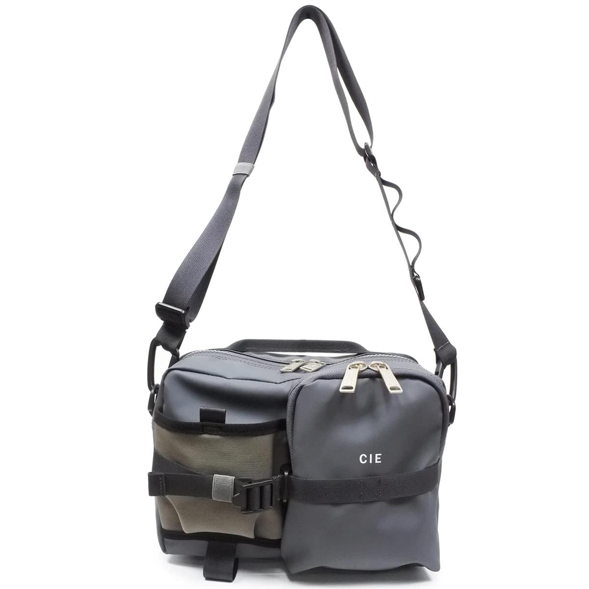 CIE シー GRID-3 BOTTLE SHOULDER BAG NAVY 軽量 防水素材 日本製 ショルダーバッグ CORDURA コーデュラ メンズ レディース|SKSHOP