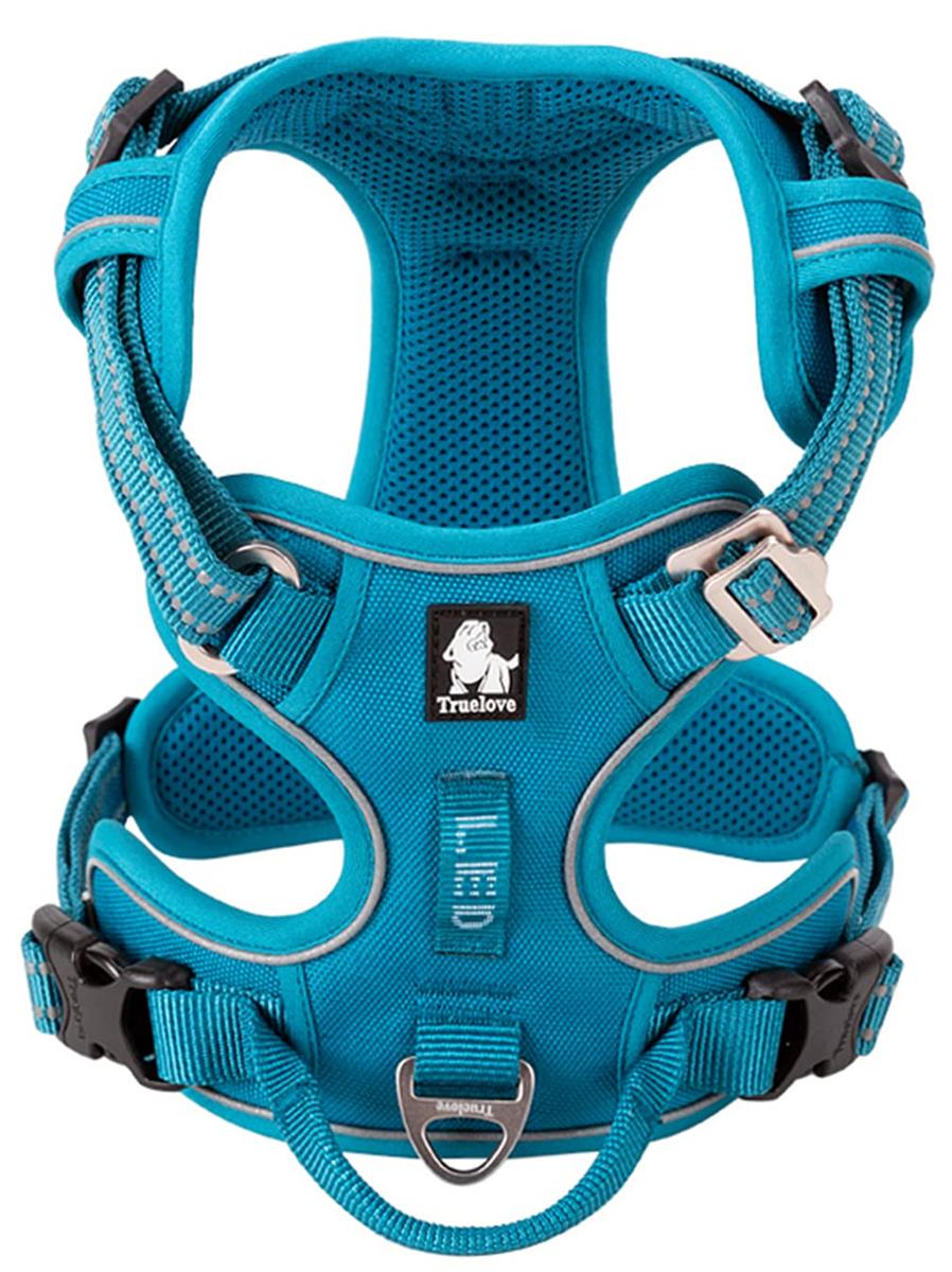 cocomall 2020新型 犬用ハーネス 犬用胴輪 ドッグ ペット用品 ハーネス 3M反射材料 訓練 ナイロン製 小型犬、中型犬、大型犬に向け 通気性 調節可能 (S, ブルー)