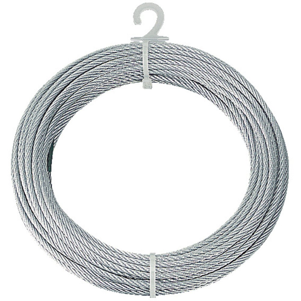 トラスコ中山(TRUSCO) メッキ付針金索条 Φ9mm×30m CWM-9S30