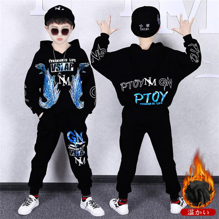 ジャージ セットアップ キッズ 2点セット パーカー 韓国子供服 フォーマル 上下セットアップ 裹起毛 キッズ こども服 学生 暖かい 2点セット スポーツウェア ゆったり 卒園式 入学式 アウター 長ズボン 縞柄 スポーツウェア 運動服 可愛い 秋冬 かっこいい｜つげ村shop