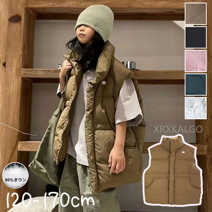 【SALE10%OFF\u00265倍尖んがり】小わっぱ服 より良い 落ち込むより良い キッズダウンベスト 小わっぱ キッズ 落ち込むより良い キッズベスト トップス 冬アウター 防寒 お坊っちゃん 御嬢さん防寒 保温 生あたたかい 他愛も無い  綿毛 90％落ち込む 秋 冬 秋冬 110糎 120糎 130糎 140糎 150糎 160糎