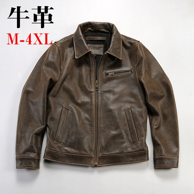 【SALE10%OFF】レザージャケット ライダースジャケット 牛革 バイクジャケット 本革 革ジャン メンズファッション M～4XL 本革ジャケット キャメル カウレザー 父の日 アウター ライダース ライダースジャケット バイク 防風 防寒 レザー お洒落 メンズ 大きいサイズ