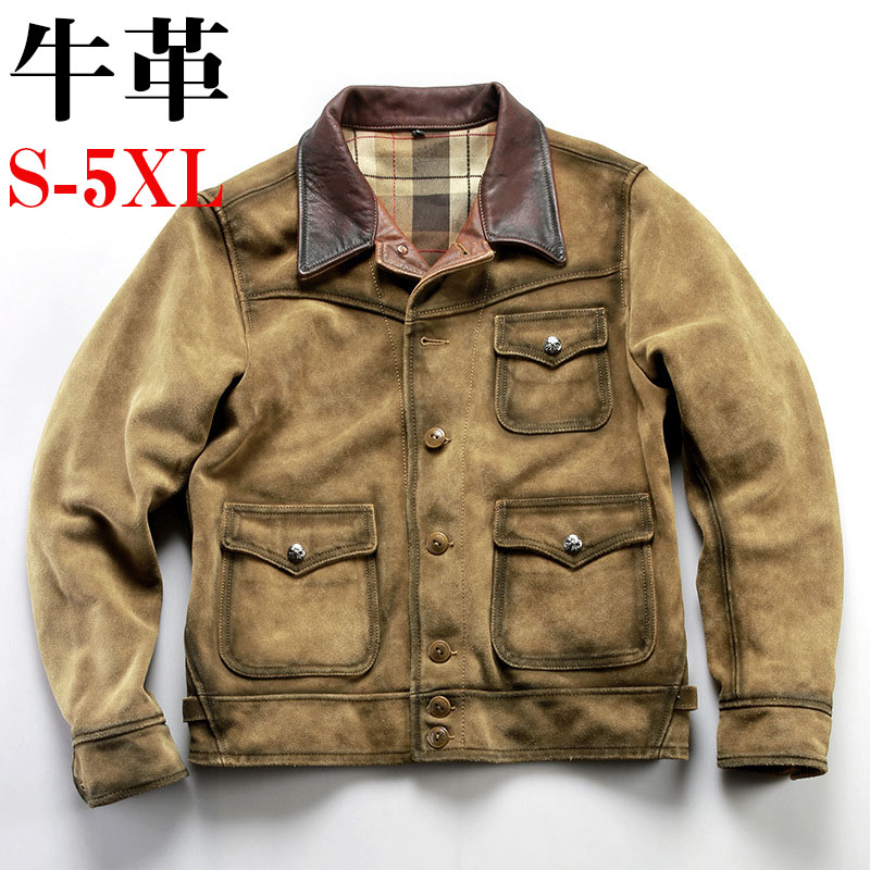 【SALE10%OFF】レザージャケット ライダースジャケット 牛革 バイクジャケット 本革 革ジャン メンズファッション S～5XL 本革ジャケット キャメル カウレザー 父の日 アウター ライダース ライダースジャケット バイク 防風 防寒 レザー お洒落 メンズ 大きいサイズ