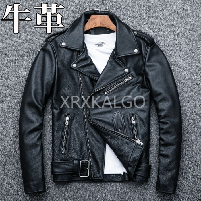 【SALE10%OFF】レザージャケット ライダースジャケット 牛革 バイクジャケット 折り襟 本革 革ジャン メンズファッション S～5XL 本革ジャケット ブラック カウレザー 父の日 アウター ライダース ライダースジャケット バイク 防風 防寒 レザー お洒落 メンズ 大きいサイズ