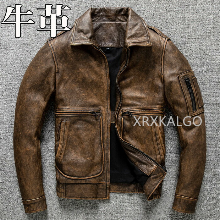 【SALE10%OFF】レザージャケット ライダースジャケット 牛革 バイクジャケット 折り襟 本革 革ジャン メンズファッション S～6XL 本革ジャケット イエロー カウレザー 父の日 アウター ライダース ライダースジャケット バイク 防風 防寒 レザー お洒落 メンズ 大きいサイズ｜つげ村shop 20,736円
