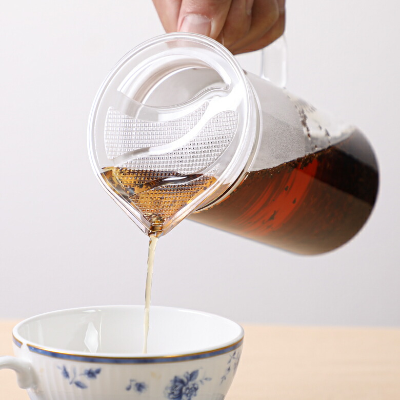 市場 HARIO Glass フィルタートップ Maker 1-3杯用 Tea ティーメーカーセット 400ml simply 日本製