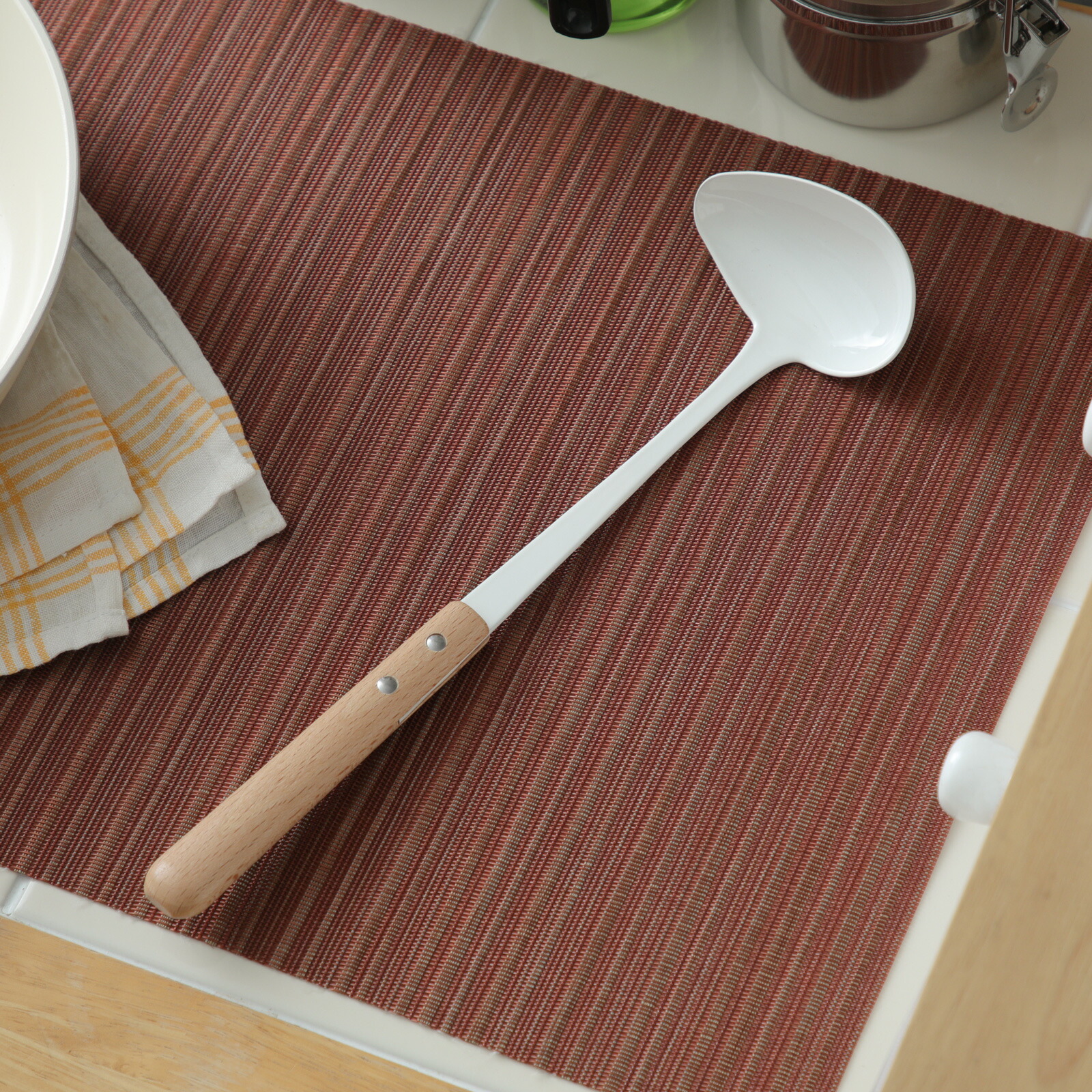 ホーロー レードル お玉セット Many GENEVIEVE LETHU ホーロー