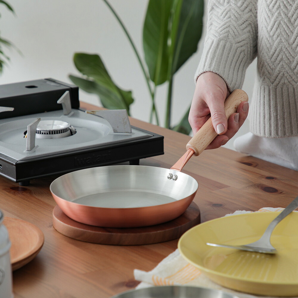 田辺金具 ふんわり銅のぱんけーき pan 20cm フライパン 純銅製 日本製 新潟県 燕市 つばめ脱フッ素 フッ素アレルギー