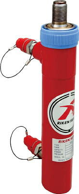 [ポンプ式油圧ジャッキ]理研機器（株） ＲＩＫＥＮ　ポンプ式油圧ジャッキ　複動式油圧シリンダ　揚力５０ｋＮ　ストローク１００ｍｍ MD05-100VC 1台【819-9929】【代引不可商品】【別途運賃必要なためご連絡いたします。】