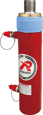[ポンプ式油圧ジャッキ]理研機器（株） ＲＩＫＥＮ　ポンプ式油圧ジャッキ　複動式油圧シリンダ　揚力２００ｋＮ　ストローク１００ｍｍ MD2-100VC 1台【819-9940】【代引不可商品】【別途運賃必要なためご連絡いたします。】