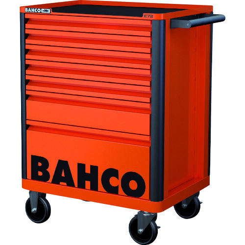 ★[スチール製ワゴン（キャビネットタイプ）]スナップオン・ツールズ（株） ＢＡＨＣＯ スチール製ワゴン ツールストレージエントリー オレンジ ７段 1472K7 1台【139-0861】【代引不可商品】