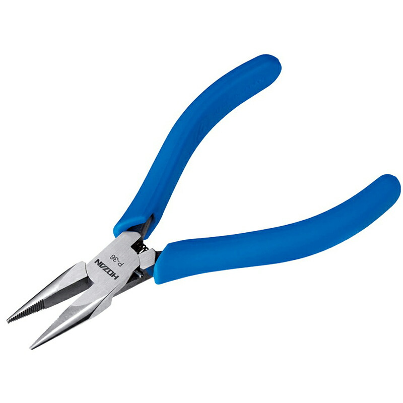 楽天市場】ホーザン P-36 ミニチュアラジオペンチ ローレット付先細型