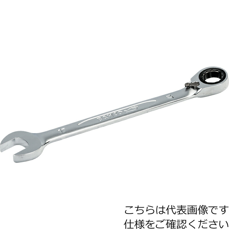 ■[コンビネーションラチェットレンチ]スナップオン・ツールズ（株） ＢＡＨＣＯ ラチェット・コンビネーションレンチ 対辺寸法１７ｍｍ 1RM-17 1個【497-8927】【代引不可商品】【メール便1個まで対象商品】