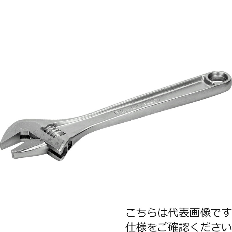 [モンキーレンチ]スナップオン・ツールズ（株） ＢＡＨＣＯ モンキーレンチメッキ 全長３８０ｍｍ 8074C 1個【498-0298】｜ものづくりのがんばり屋