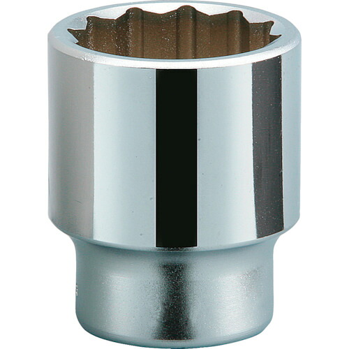 [ソケット]京都機械工具（株） ＫＴＣ １９．０ｓｑ．ソケット（十二角） 対辺寸法６３ｍｍ 全長８４ｍｍ B6-63W 1個