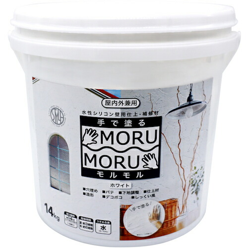 [建物用塗料（水性）]ニッペホームプロダクツ（株） ニッぺ 壁用仕上・補修材 ＳＴＹＬＥ ＭＯＲＵＭＯＲＵ ホワイト 4976124882548 1個