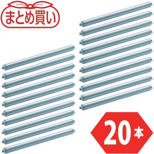 [取替用単品ローラー]トラスコ中山（株） ＴＲＵＳＣＯ まとめ買い スチールローラー Φ３８Ｘ１．２ｔ Ｗ５００ Ｓ付２０本セット VL38W500-20P 1組｜ものづくりのがんばり屋