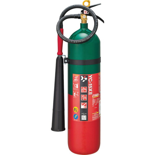 [蓄圧式炭酸ガス消す器]ヤマトプロテック（株） ＹＡＭＡＴＯ 炭酸ガス消す器１５型 YC-15X2 1本